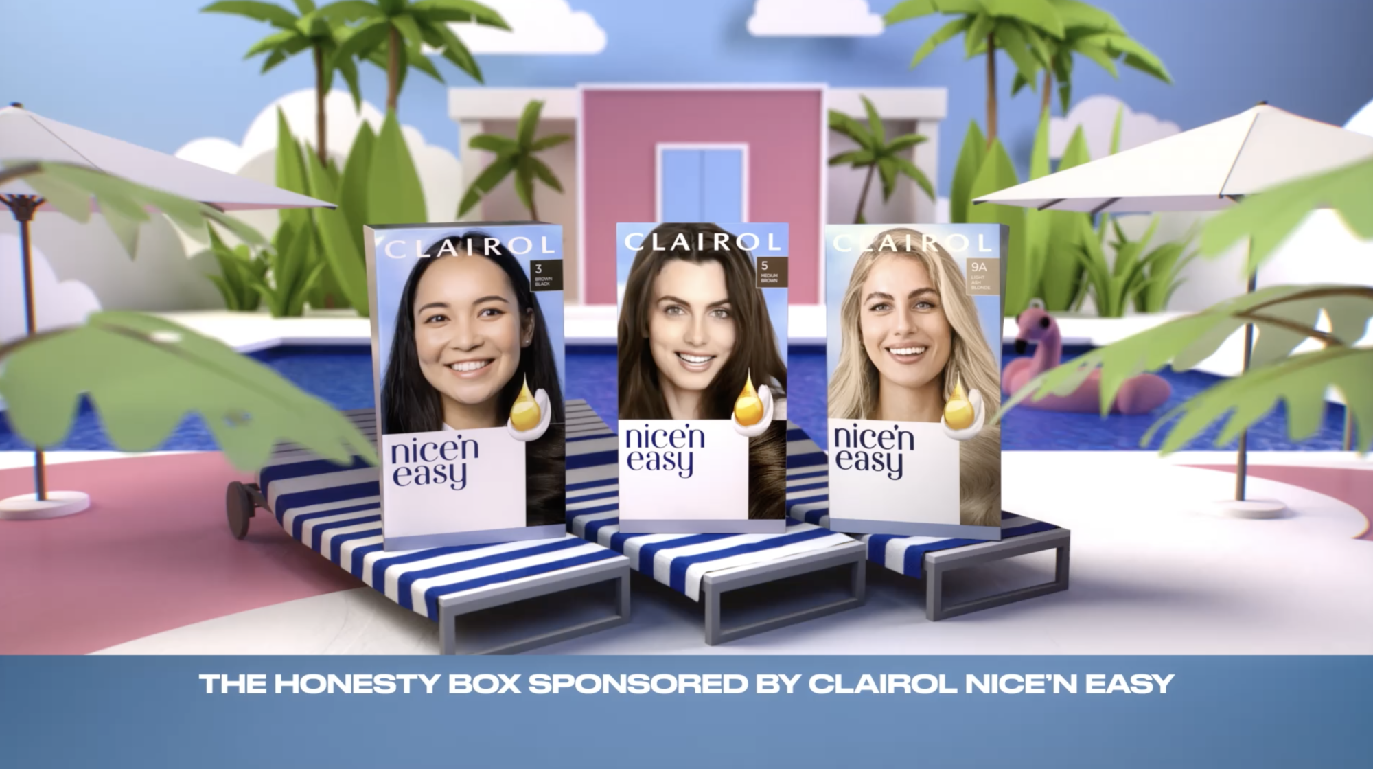 Clairol — nice 'n easy sponsors The Honesty Box