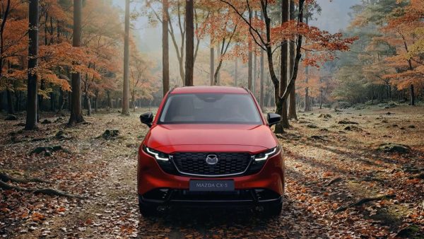 Red Mazda in an autumn forest, from the HBO Max UK launch partnership